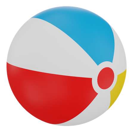 Beach Ball  3D Illustration