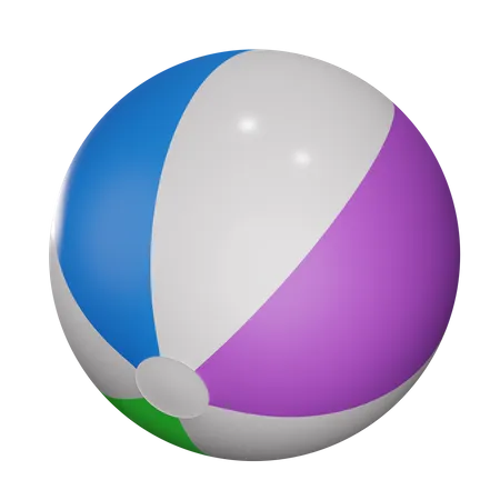 Beach Ball  3D Illustration