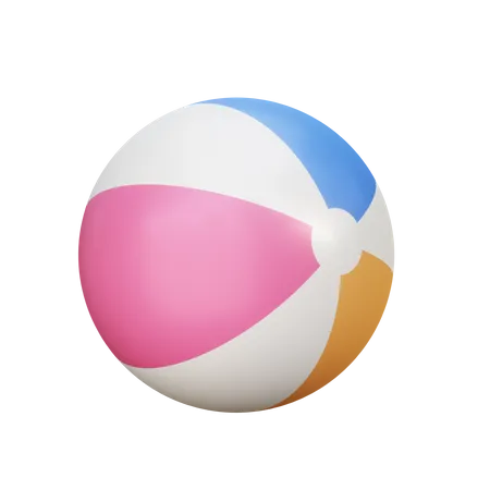 Beach Ball  3D Illustration