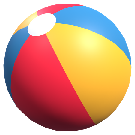 Beach Ball  3D Illustration