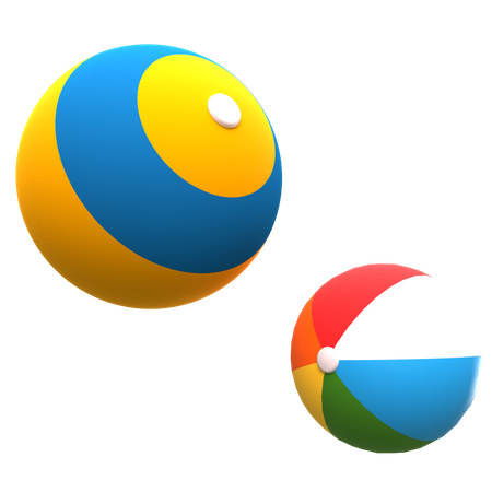 Beach Ball  3D Illustration