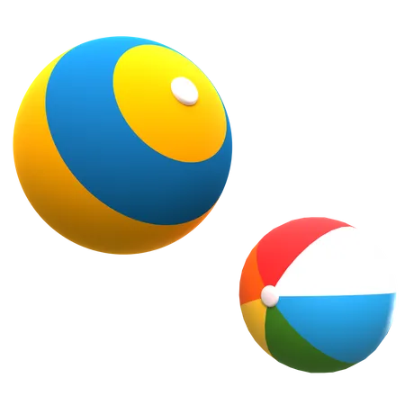 Beach Ball  3D Illustration