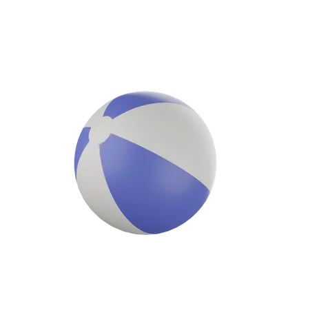 Beach Ball  3D Illustration