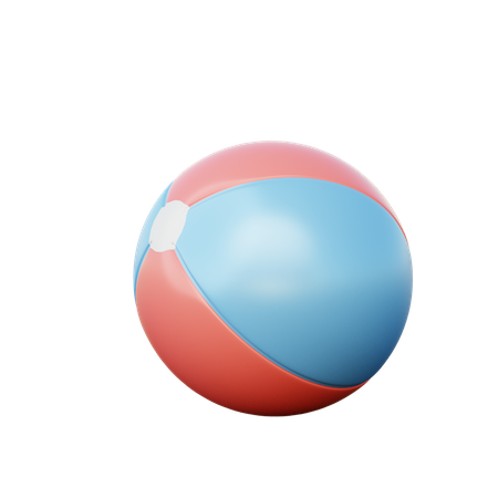 Beach Ball  3D Illustration