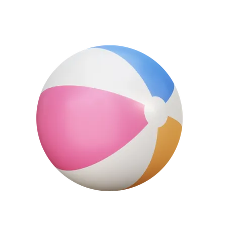 Beach Ball 3D Illustration