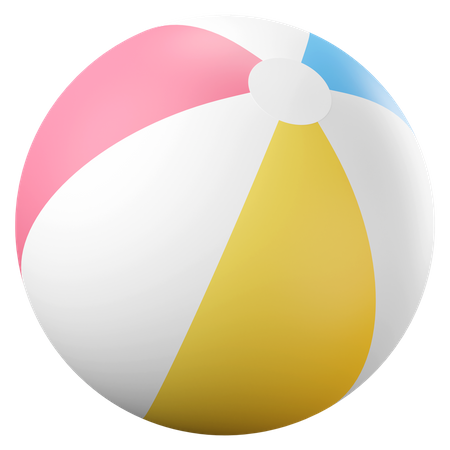 Beach ball 3D Icon