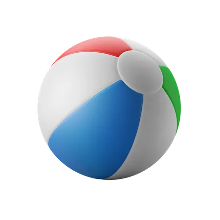 Inflatable Beach Ball 3 D Graphic With Changeable Color Psd 3D Icon