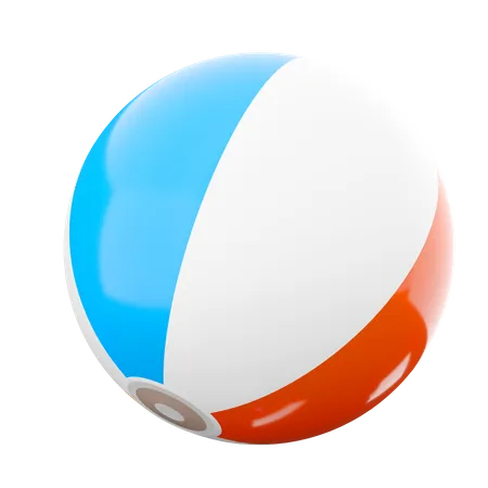 3 D Rendering Beach Ball Icon 3 D Render Ball For Playing On The Water Or On The Beach In The Sand Icon Ball 3D Icon