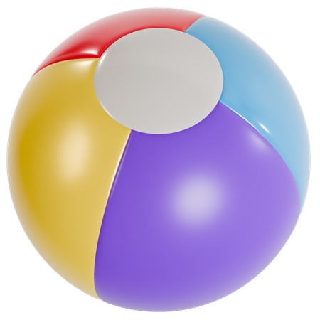 Beach Ball Fun Time  3D Icon