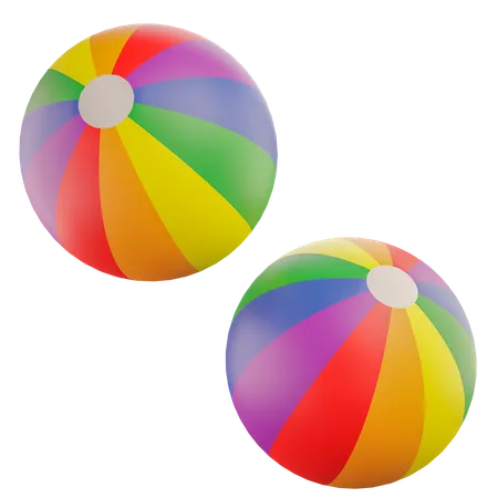 Beach Balls  3D Icon