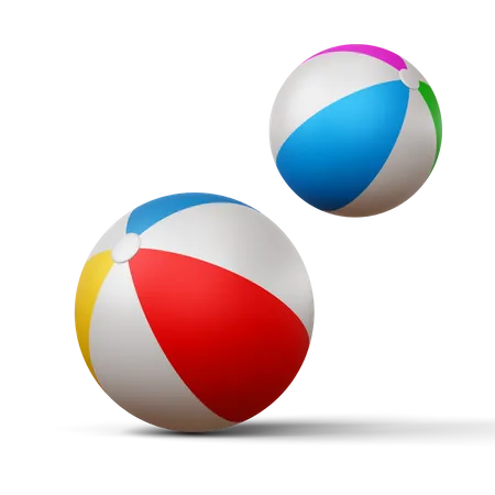 Beach Balls  3D Icon