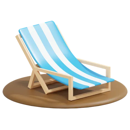 Beach Bench 3 D Icon Holiday Illustration 3D Icon