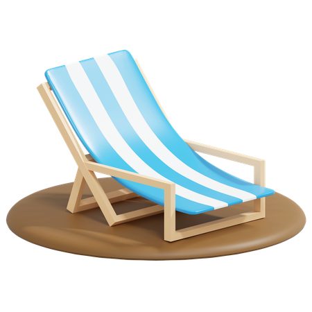 Beach Bench  3D Icon