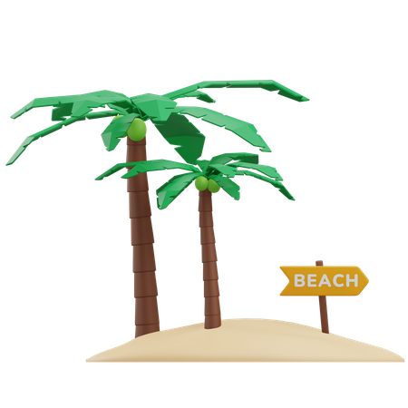 Beach Board  3D Icon