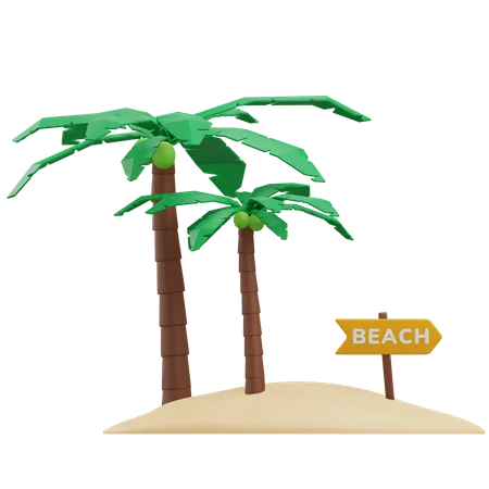 Beach Board  3D Icon