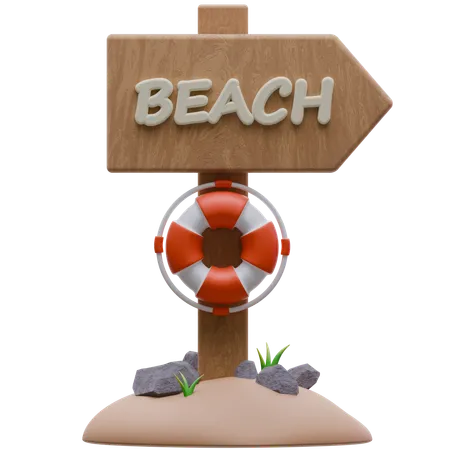 Beach Board  3D Icon