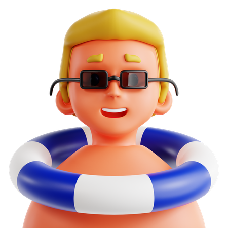 Beach Boy  3D Icon