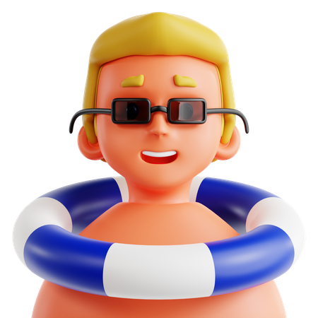Beach Boy  3D Icon