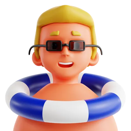 Beach Boy  3D Icon