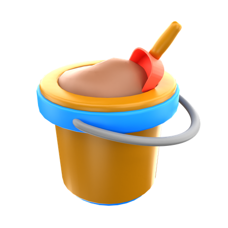 Beach Bucket  3D Icon