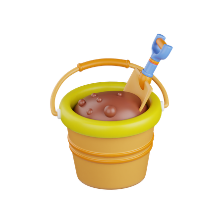 Beach Bucket  3D Icon