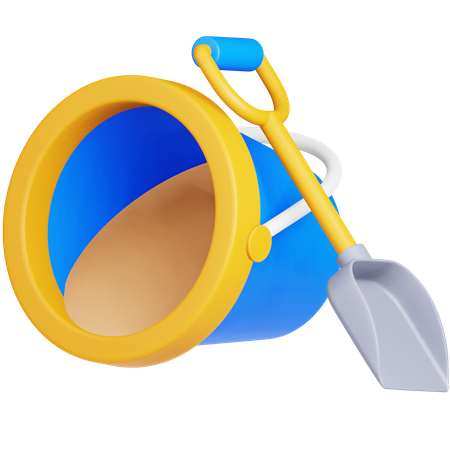 Beach Bucket  3D Icon