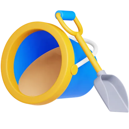 Beach Bucket  3D Icon