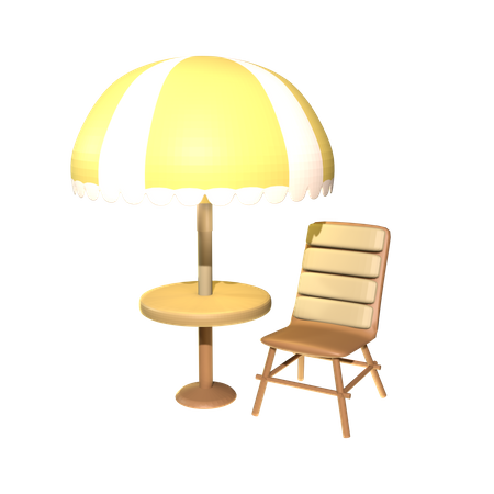 Beach Cafe 3D Icon
