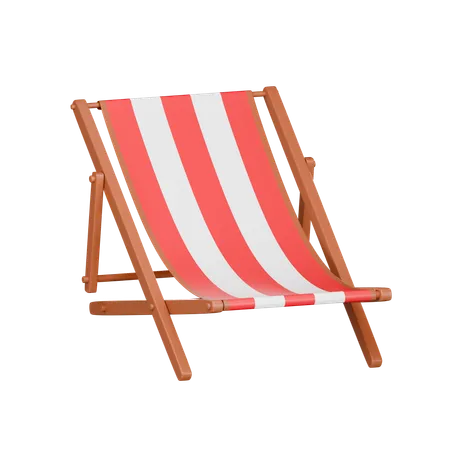 Beach Chair 3 D Icon 3D Icon