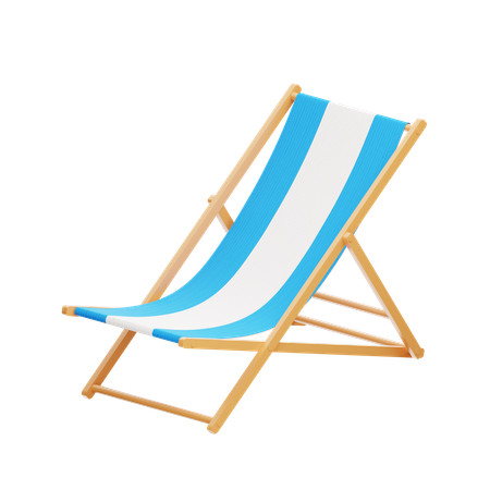 Beach chair  3D Icon