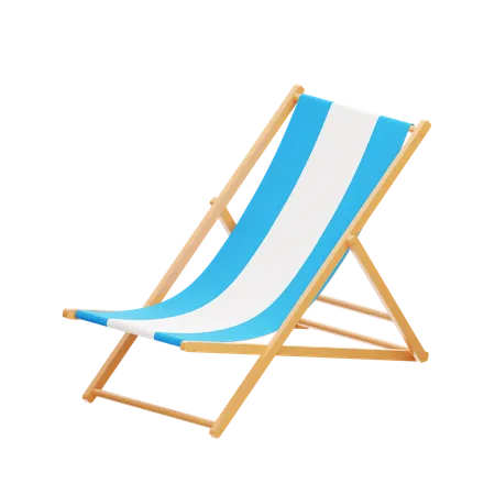 Beach chair  3D Icon