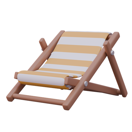 Beach Chair  3D Icon
