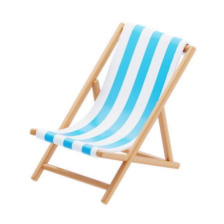 Beach Chair  3D Icon
