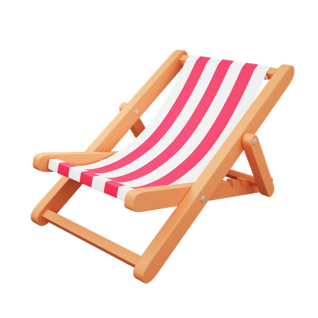 Beach Chair  3D Icon