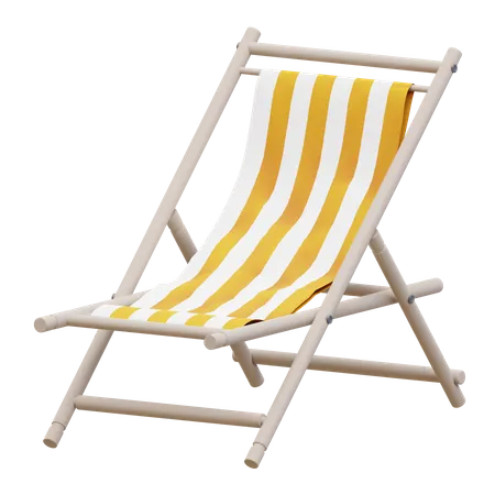 Beach Chair  3D Illustration
