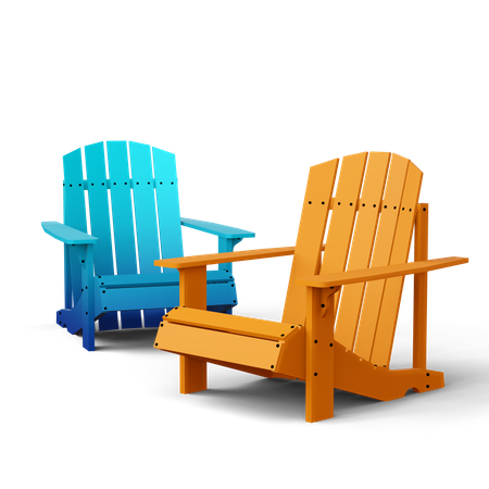 Beach Chair  3D Icon