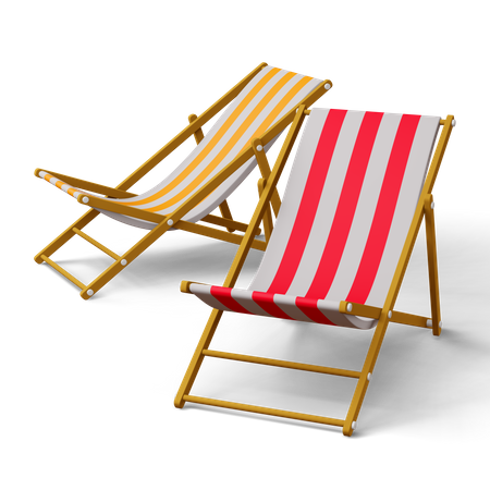 Beach Chair  3D Icon