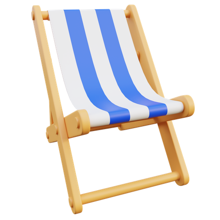 Beach Chair  3D Icon