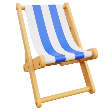 Beach Chair  3D Icon
