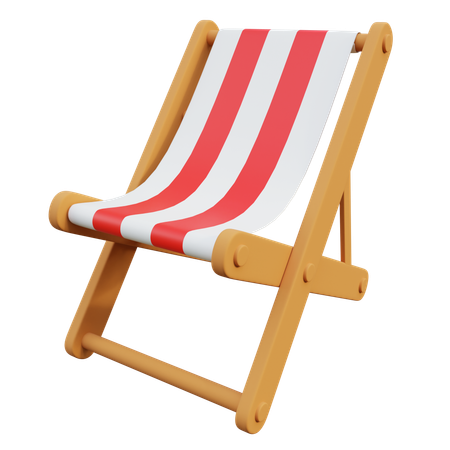 Beach Chair  3D Icon