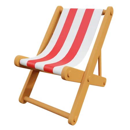 Beach Chair  3D Icon