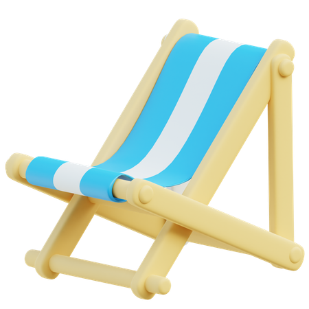 Beach Chair  3D Icon