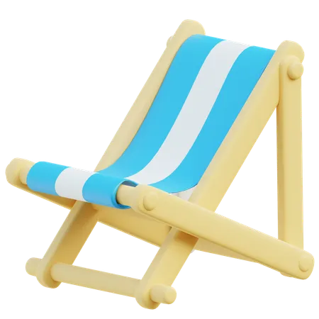 Beach Chair  3D Icon