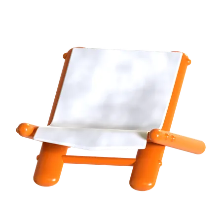 Beach Chair  3D Icon