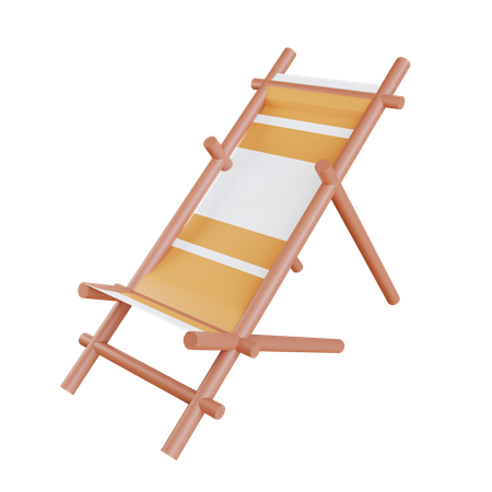 Beach Chair  3D Icon