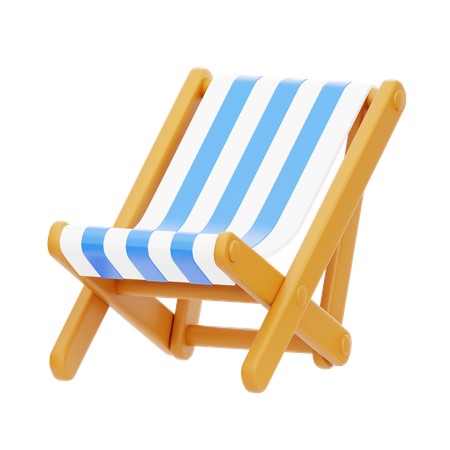 Beach Chair  3D Icon