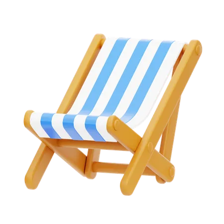 Beach Chair  3D Icon