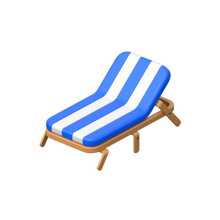 Beach Chair  3D Icon