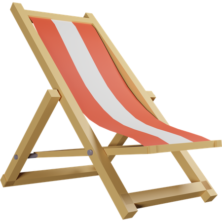 Beach Chair  3D Icon