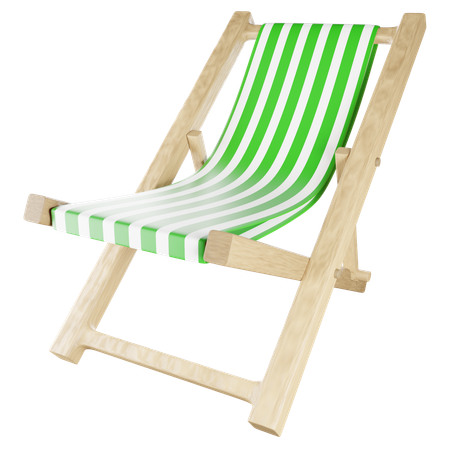 Beach Chair  3D Icon